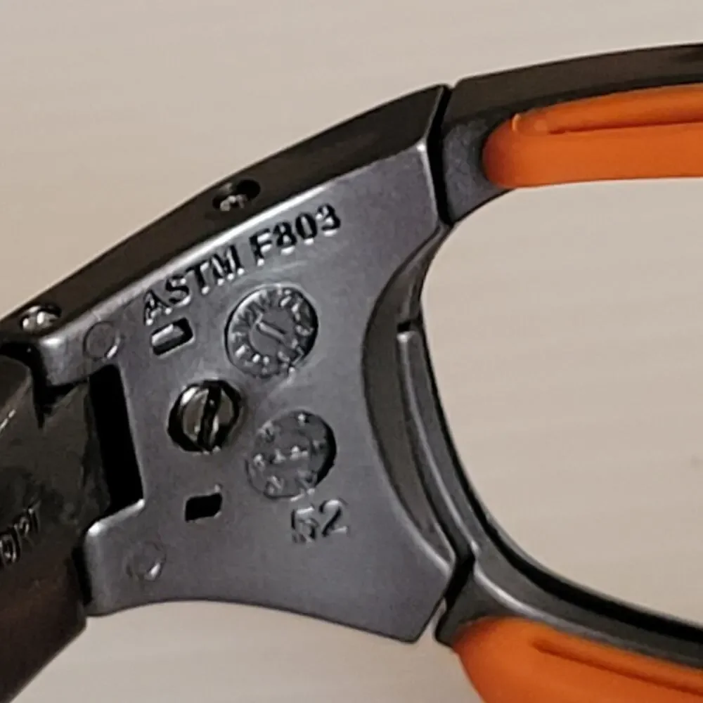 F8 Slam  Liberty Sport Orange Black Protective Glasses 52x17x135 Frame Only